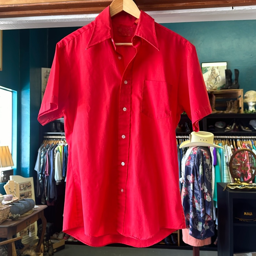 Vintage Kings Road short sleeve button down